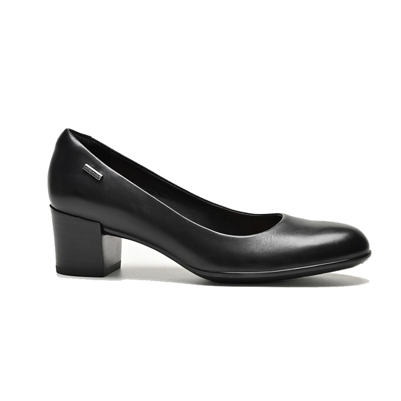 商務正裝通(tōng)勤牛皮小(xiǎo)粗跟女(nǚ)鞋W39803